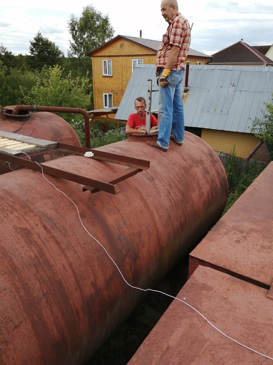 Прочистка бочки Прочистка бочки